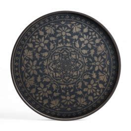 ETHNICRAFT MARRAKECH TRAY WOOD BLACK 61x61x4 20436 1020873 De