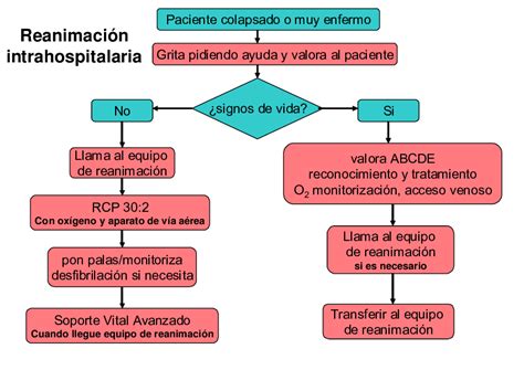 1 Algoritmo de tratamiento de la parada cardíaca intrahospitalaria