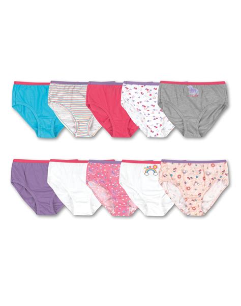 Hanes Girls Cotton Briefs 10 Pack Apparel Direct Distributor