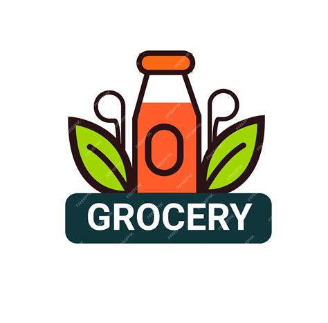 Premium Vector | Grocery store logo design