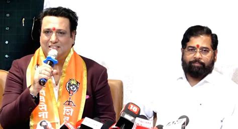 Actor Govinda Joins The Shiv Sena Party In The Presence Of Maharashtra Chief Minister Eknath Shinde