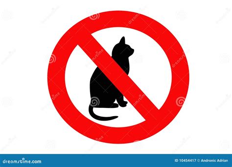 No Cat Sign Royalty Free Stock Photography - Image: 10454417