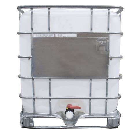 275 Gallon Remanufactured IBC Tote Natural Bottle Steel Pallet OD