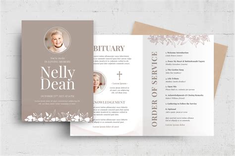 Funeral Service Brochure Template Psd Ai Vector Brandpacks