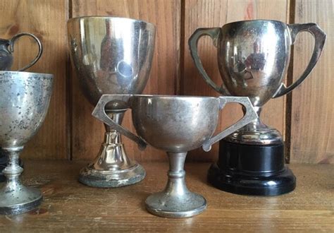 Trophies Cups Sporting Items Trophy Medals Vintage Collection Of 5