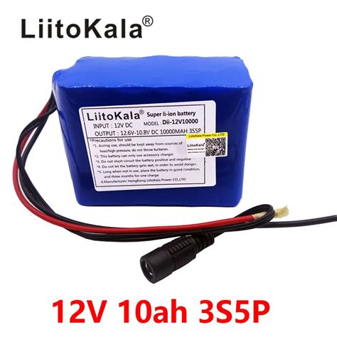 LiitoKala 100 New Protection Large Capacity 12V 10Ah 18650 Lithium