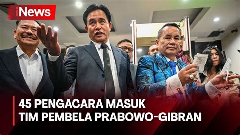 Pengacara Masuk Tim Pembela Prabowo Gibran Di Mk Hadapi Gugatan