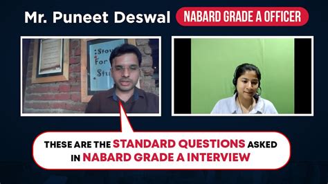 Nabard Grade A Interview Type Of Questions Asked In Nabard Grade A