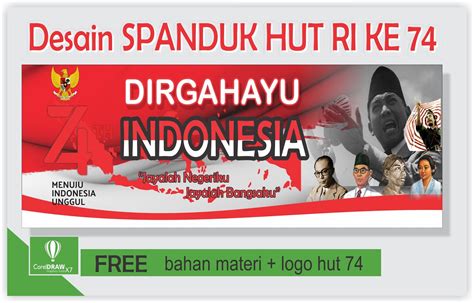 Adie Rifaldi Cara Desain Spanduk Banner Hut Ri 74 2019 Di Corel Draw