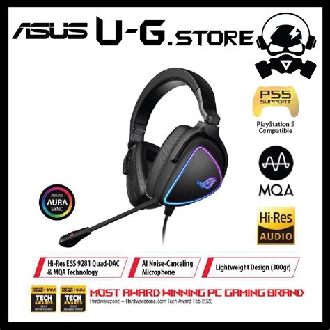 Asus Rog Gaming Headset Delta S Lightweight Usb C Gaming Headset With Ai Noise Canceling Mic Rgb