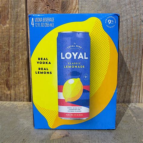 Loyal 9 Cocktails Lemonade 4 Pack Oak And Barrel