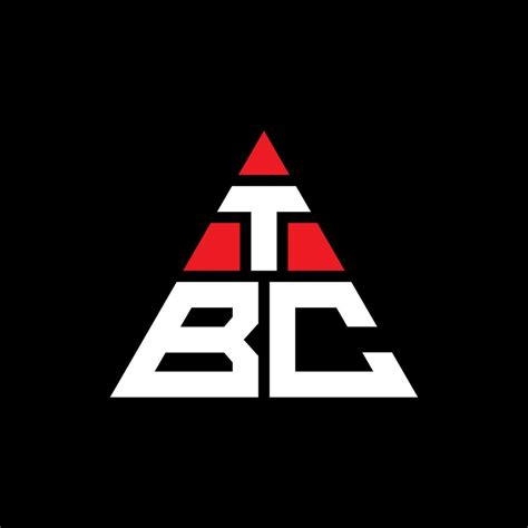 TBC triangle letter logo design with triangle shape. TBC triangle logo ...