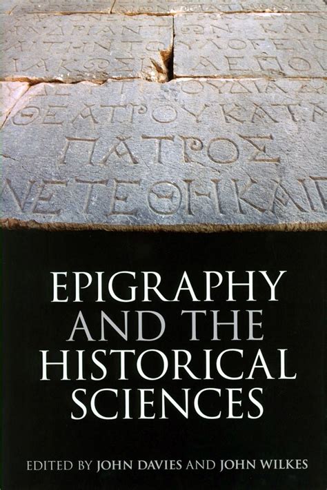 Portada libro "Epigraphy and the Historical Sciences" | Historical science, Historical items ...