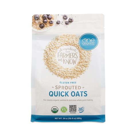 One Degree Organic Foods Sprouted Quick Oats Thrive Market