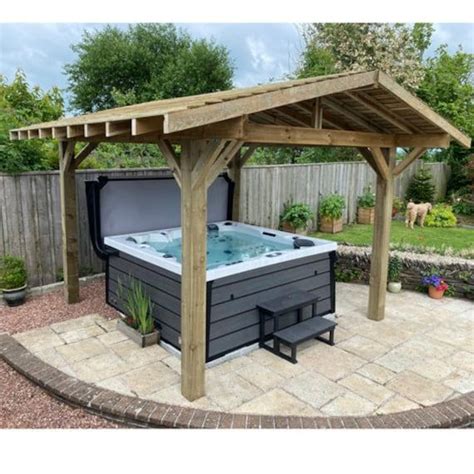 Rustic Wooden Gazebo Hot Tub Canopy Permanent Timber Garden Gazebo Shelter All Sizes Artofit