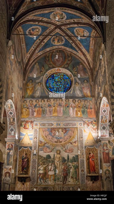 The Interior Of The Collegiate Church Of San Gimignano Tuscany Italy