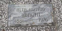 Alta Mary Huston Wright M Morial Find A Grave