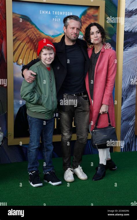 Los Angeles Jan 11 Addison O Dea Minnie Driver Henry Driver At The Dolittle Premiere At