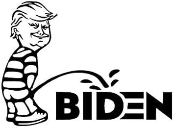 Amazon Trump Pissing On Biden Funny Decal Vinyl Sticker Cars