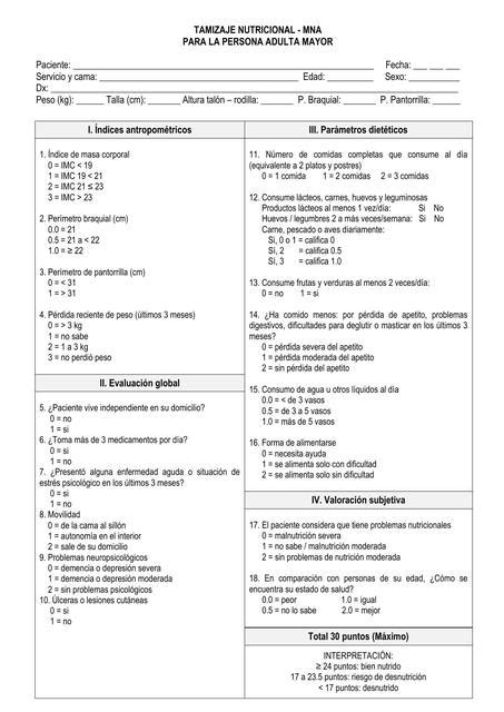 Tamizaje Nutricional Mna Dayhana Neira Udocz