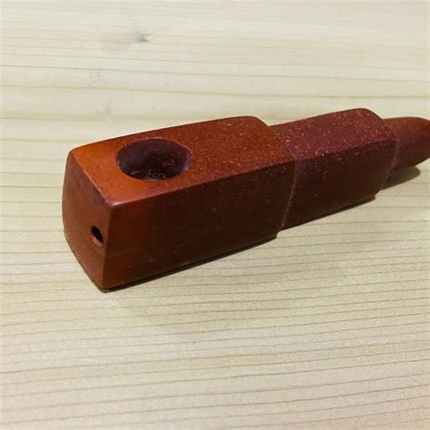 Red Pipestone Pipe Etsy