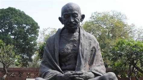 Statue Of Mahatma Gandhi Vandalised In Mp S Khandwa Case Registered