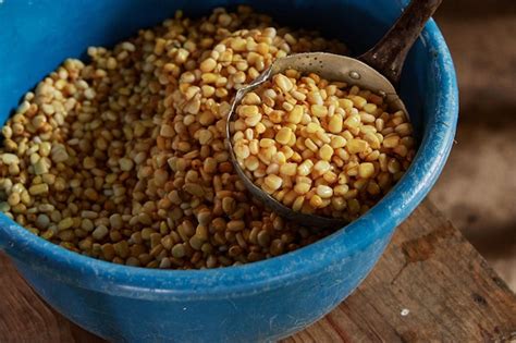 Premium Photo | Nixtamal boiled corn for tortilla dough or mexican tamales