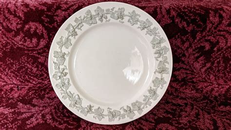 Vintage Wedgewood Etruria Salad Plate Embossed Queensware Etsy