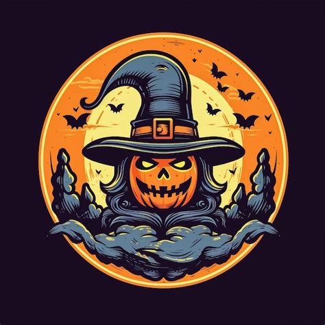 Premium Ai Image Scary Halloween Scarecrow Vector Illustration