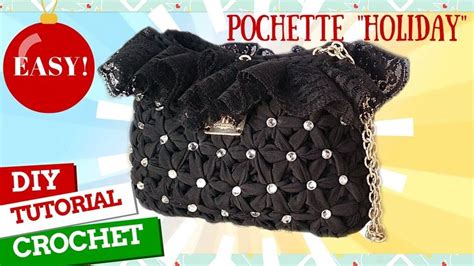 Tutorial Uncinetto Pochette Holiday Punto Stella Pattern Crochet