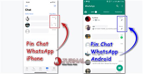 Cara Pin Chat Atau Grup WhatsApp Di IPhone Android M Jurnal