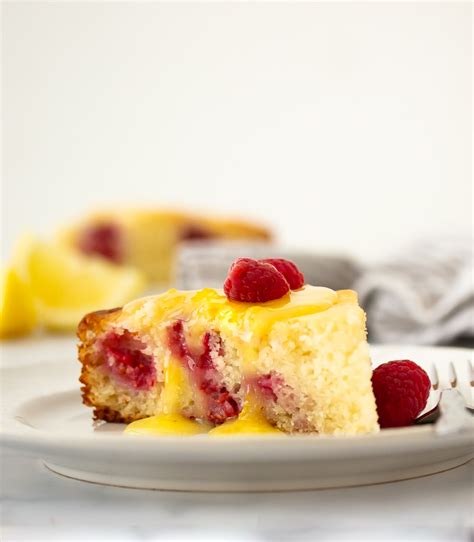 Ricotta Raspberry Cake With Lemon Curd Glaze Whisk It Real Gud