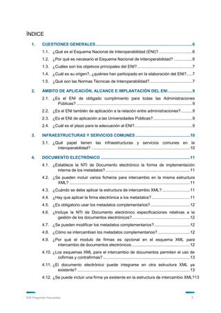 Eni Esquema Nacional De Interoperabilidad Faqs Pdf