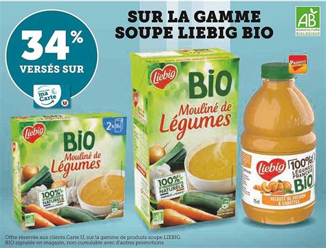 Promo La Gamme Soupe Liebig Bio Chez U Express Icatalogue Fr