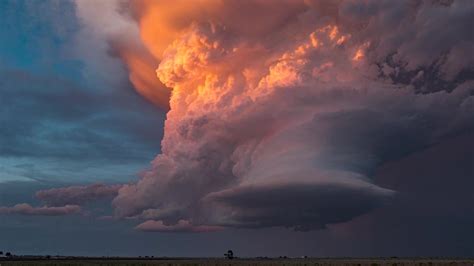 Supercell Thunderstorm From Space