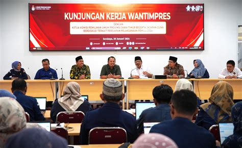 Ketua KPU Jatim Sampaikan Roadmap Persiapan Pemilu 2024 Di Jatim Ke