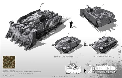 German Tank Prototype : Nashorn X (Rhino), Mack Sztaba