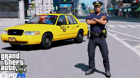 NYPD Undercover Taxi Police Car Patrol In Liberty City GTA 5 LSPDFR