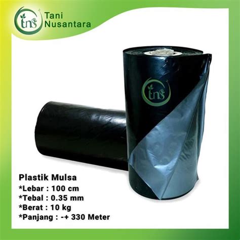 Jual Plastik Mulsa Hitam Perak Lebar Cm Tebal Mm Roll Di Lapak