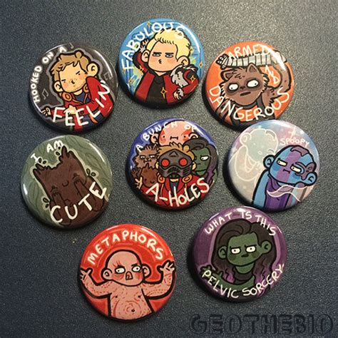 Guardians Of The Galaxy Pin Set Geothebio Online Store Powered