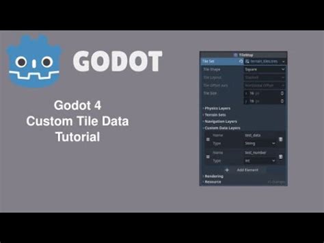 Godot 4 Tilemap Custom Data Layer Tutorial YouTube