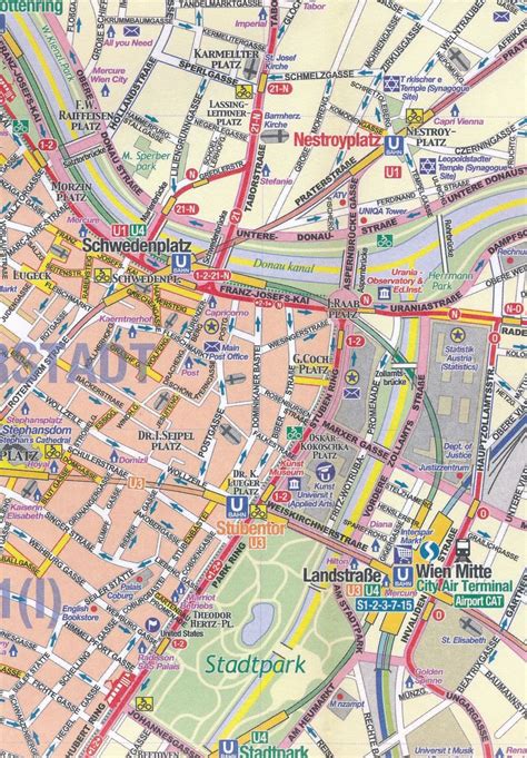 Vienna City Street Map - ITM