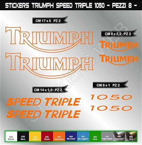 Adh Sifs Stickers Pegatina Triumph Speed Triple Moto Motorcycle