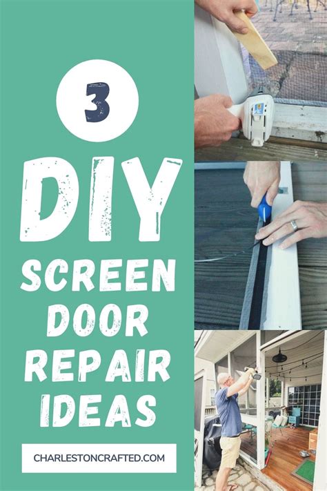 How to fix a screen door: 3 easy screen door repair ideas