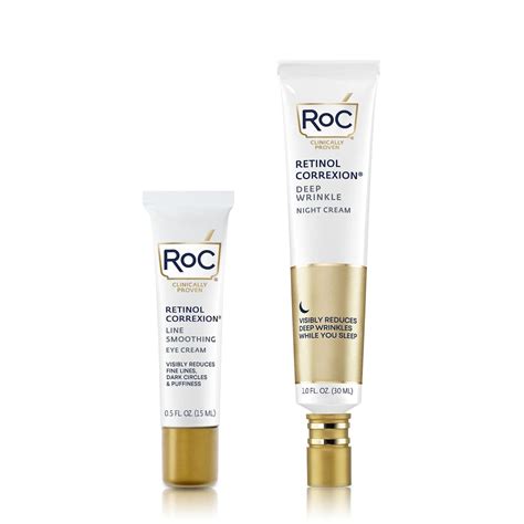 Roc Retinol Value Set Duo Deep Wrinkle Anti Aging Night Face Cream