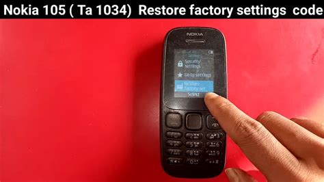 Nokia 105 Ta 1034 Restore Factory Settings Code YouTube