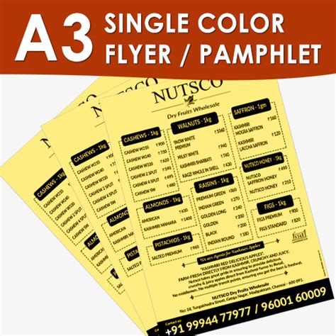 Single Color Flyers / Pamphlet | Marketing Flyers Printing | Best ...