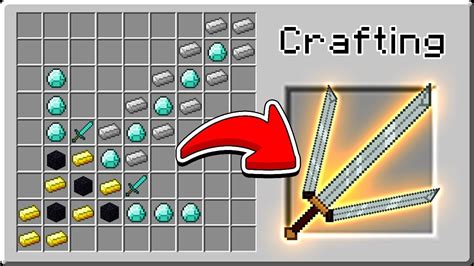 Minecraft Crafting Ideas Weapons