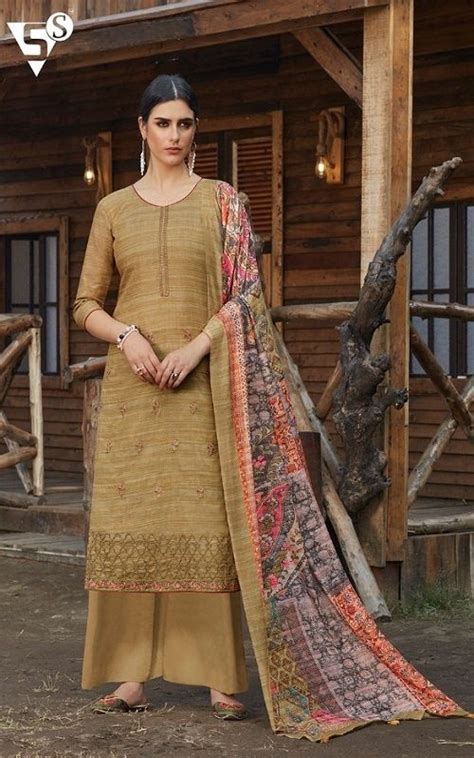 Pure Handwoven Khadi Cotton With Embroidery Suit D No 2221