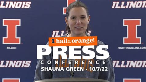 Illini Wbb Head Coach Shauna Green Press Conference 10722 Youtube